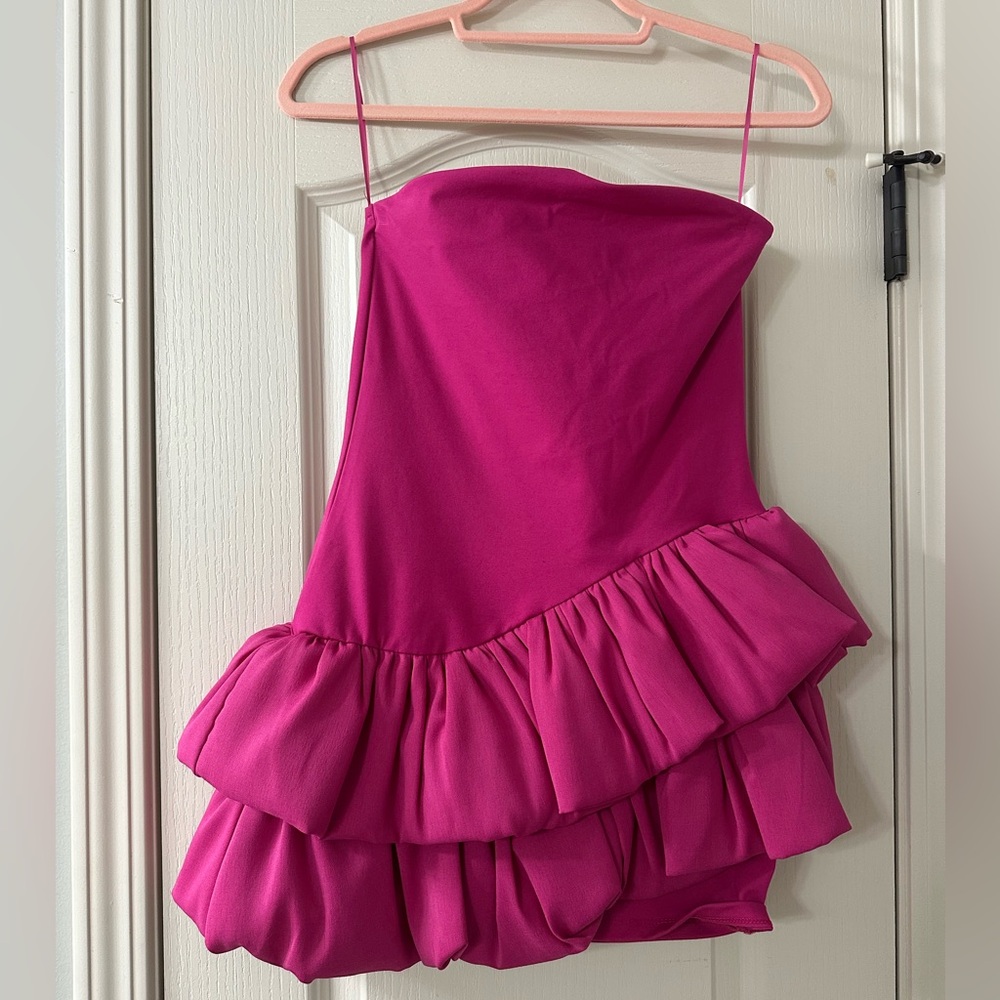 Pink Zara bubble dress